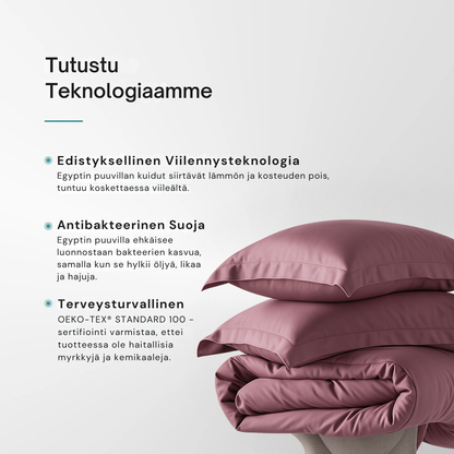 Egyptian Cotton Duvet Cover + 2 Free Pillowcases