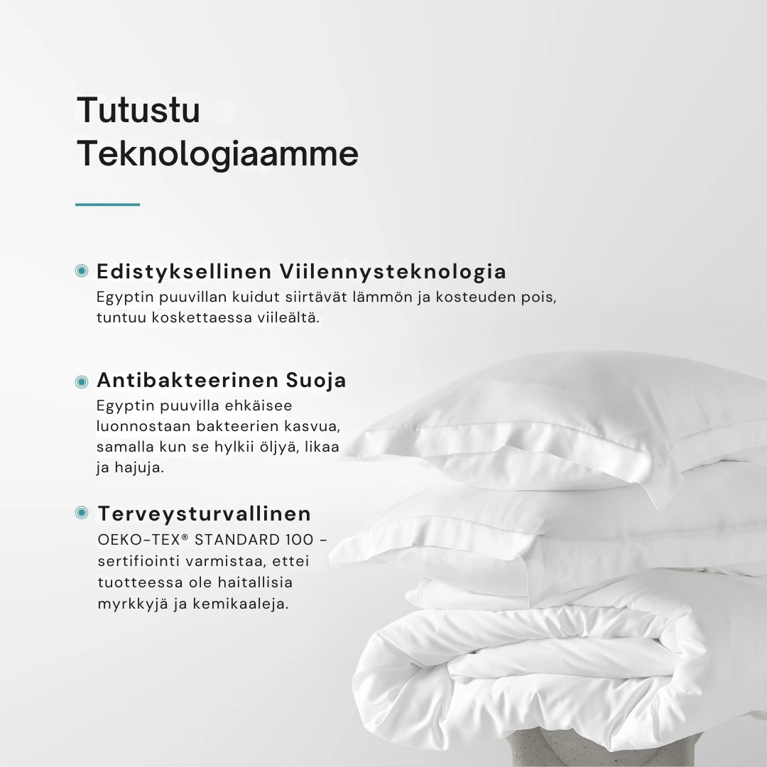 Egyptian Cotton Duvet Cover + 2 Free Pillowcases