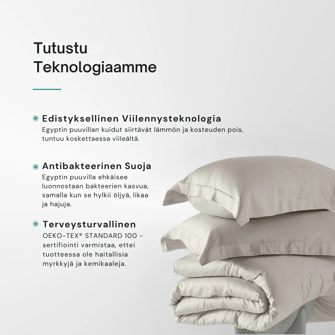 Egyptian Cotton Duvet Cover + 2 Free Pillowcases