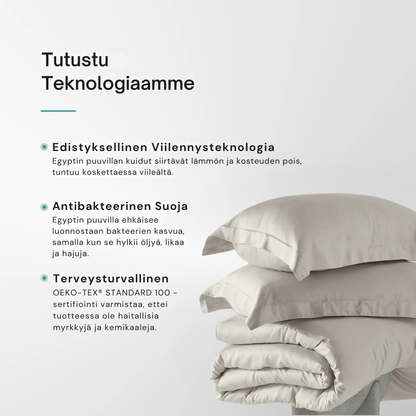 Egyptian Cotton Duvet Cover + 2 Free Pillowcases