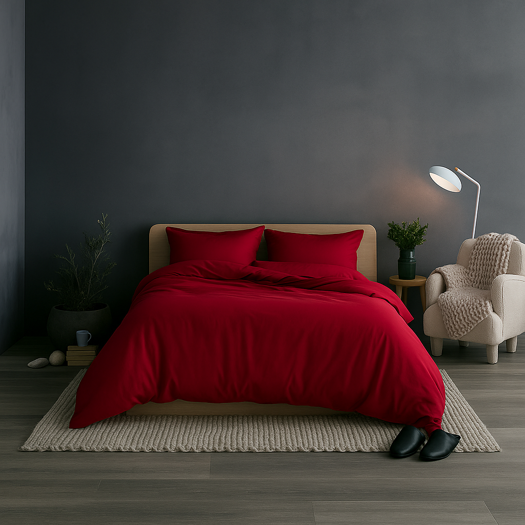 Egyptian Cotton Duvet Cover + 2 Free Pillowcases