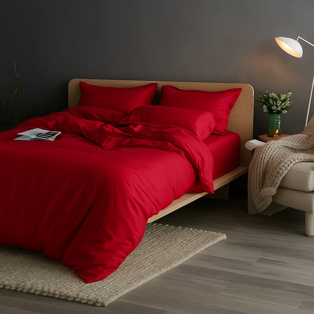 Egyptian Cotton Duvet Cover + 2 Free Pillowcases
