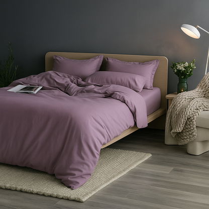 Egyptian Cotton Duvet Cover + 2 Free Pillowcases