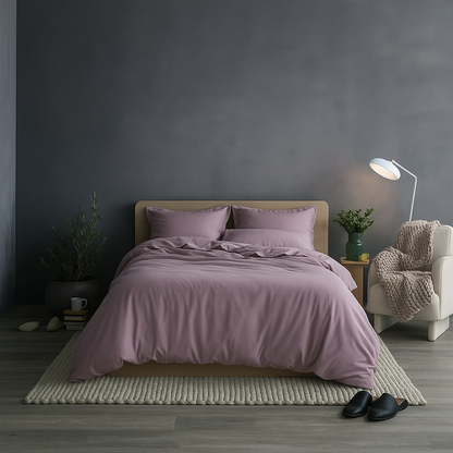 Egyptian Cotton Duvet Cover + 2 Free Pillowcases