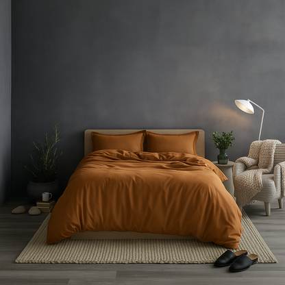 Egyptian Cotton Duvet Cover + 2 Free Pillowcases